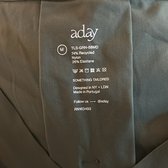 ADAY Something Tailored Shirt Moss Green Sz M - Picture 8 of 10